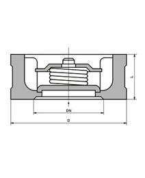 對夾升(sheng)降式止(zhi)回閥